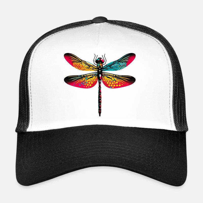 Libelle - Trucker Cap - Weiß/Schwarz