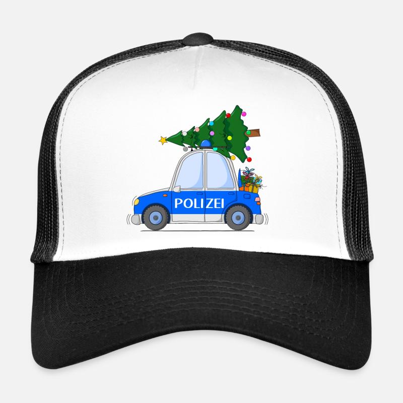 Polizeiauto Weihnachten Trucker Cap