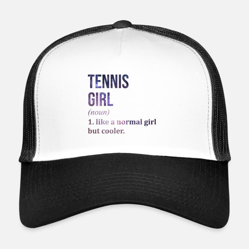 Tennis - Trucker Cap - Weiß/Schwarz