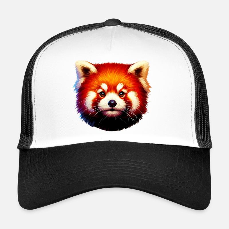 Kleiner Panda - Trucker Cap - Weiß/Schwarz