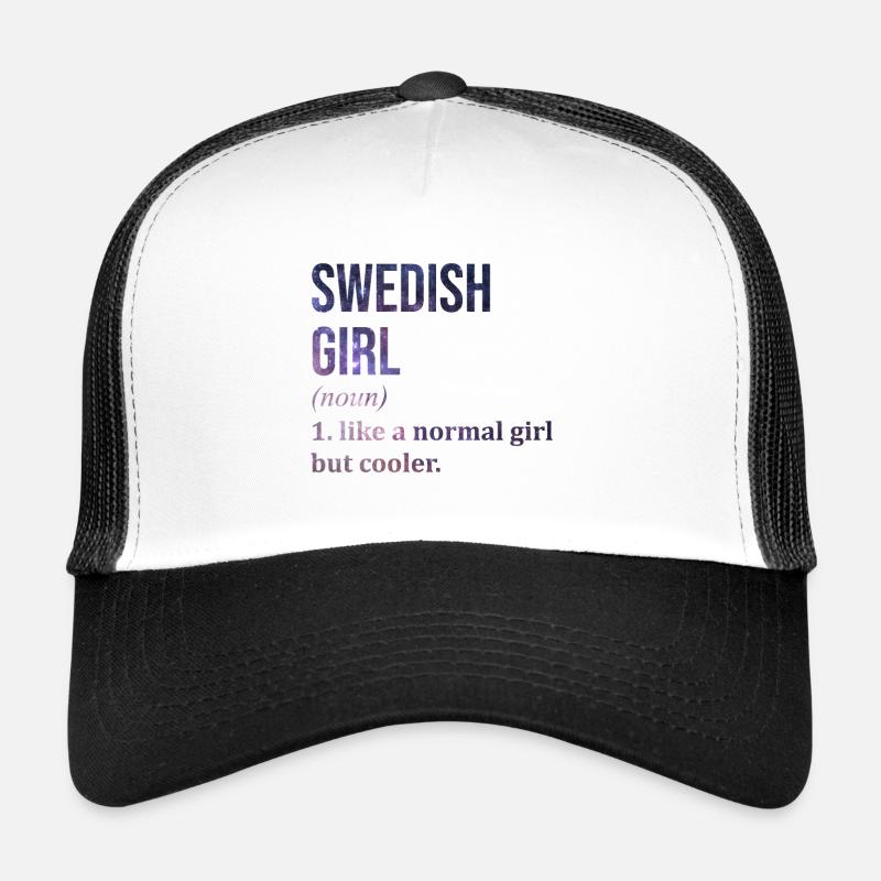Sweden - Trucker Cap - white/black
