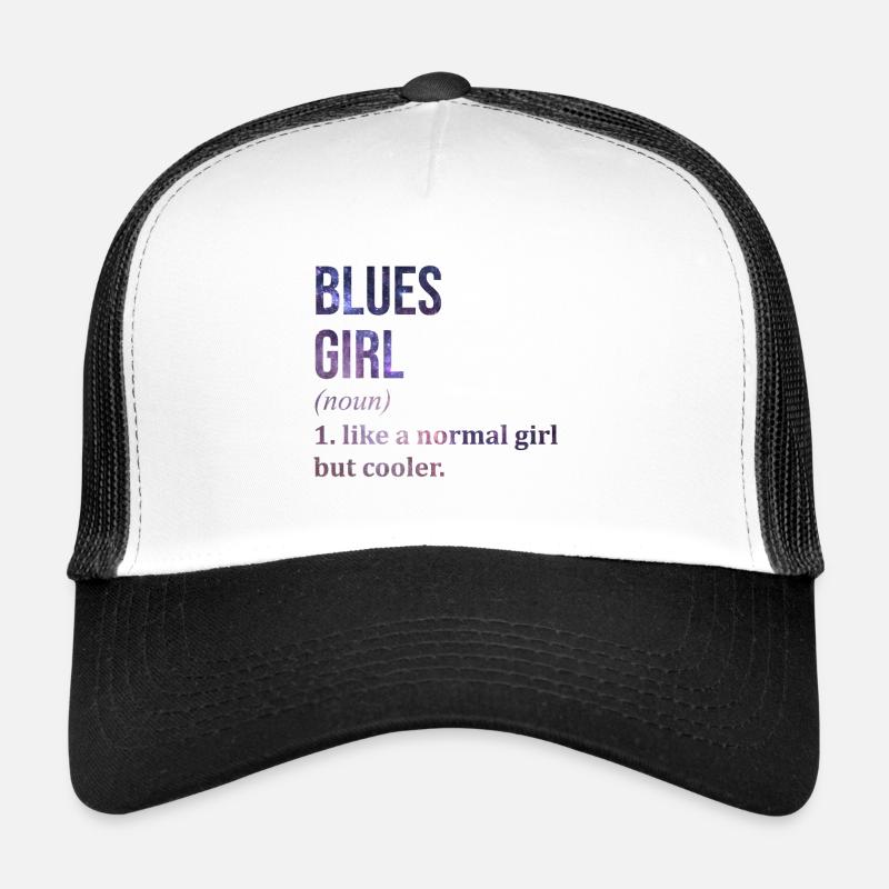 Blues - Trucker Cap - white/black