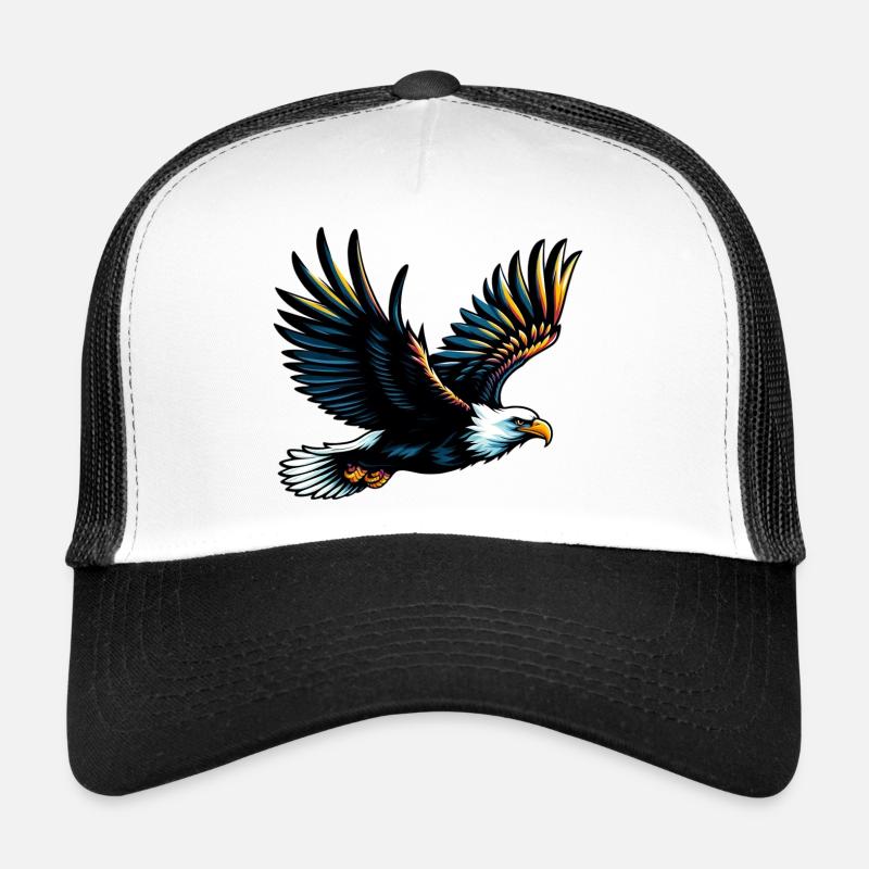 Adler - Trucker Cap - Weiß/Schwarz