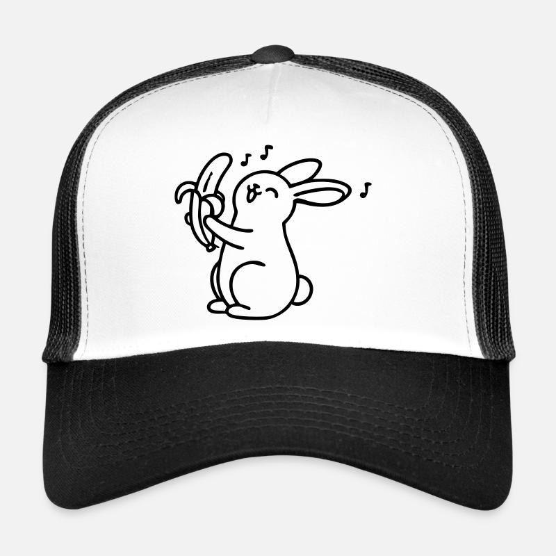 lapin chantant à la banane Casquette trucker 