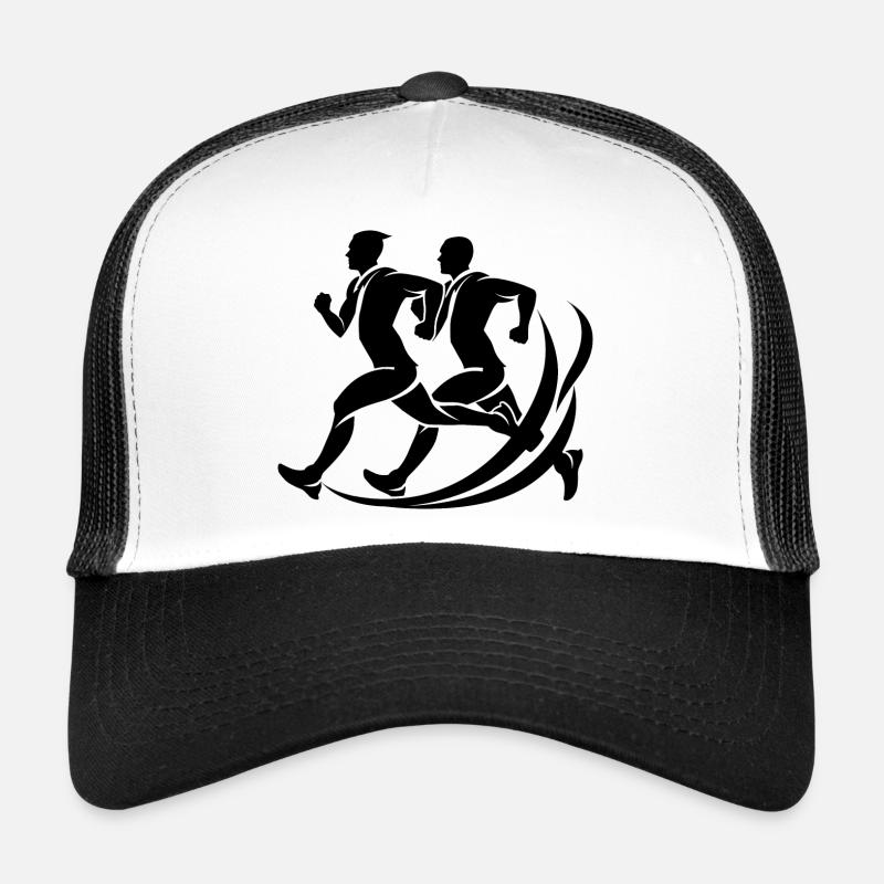 Jogger Drawing Trucker Cap