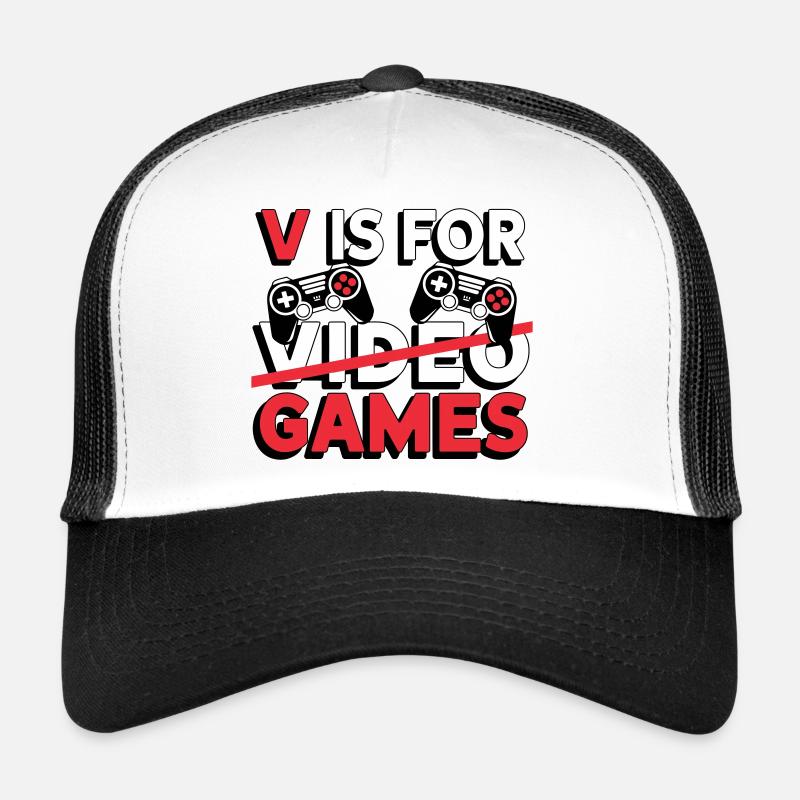 V comme Jeux Vidéo Amusants Casquette trucker 