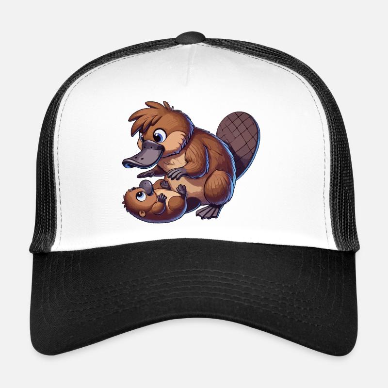 Ornithorynque jouant avec un enfant Casquette trucker 