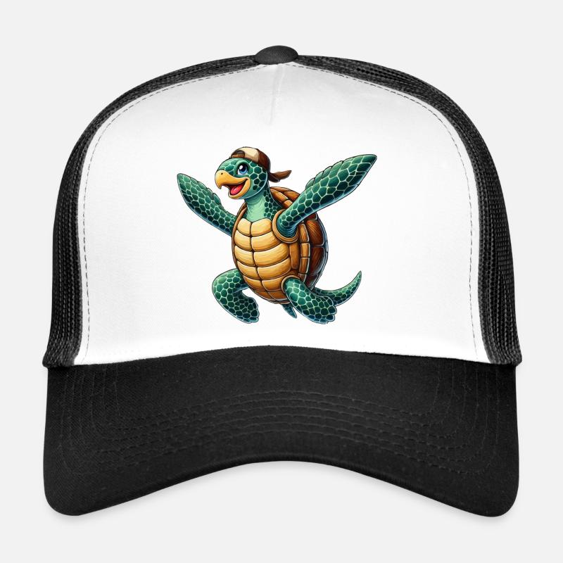 Hawksbill turtle with cap Trucker Cap