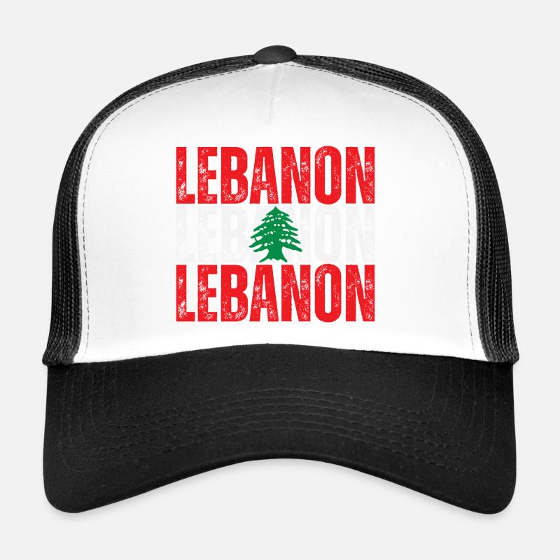 Drapeau du Liban, fierté libanaise Casquette trucker 