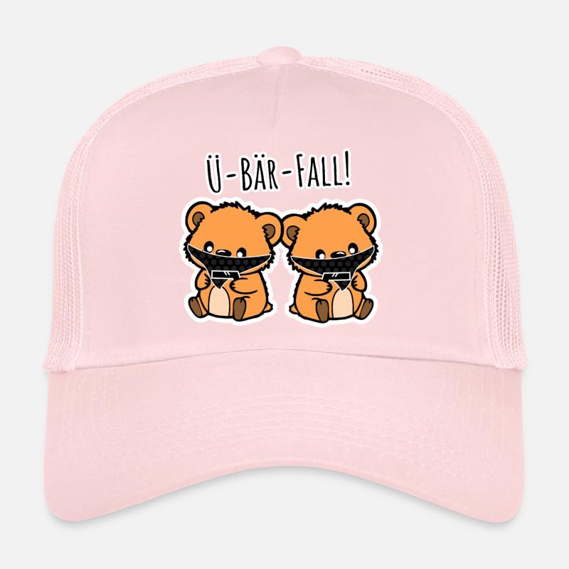 Ü-Bär-Fall! Niedlicher Räuber Bären Überfall! Trucker Cap