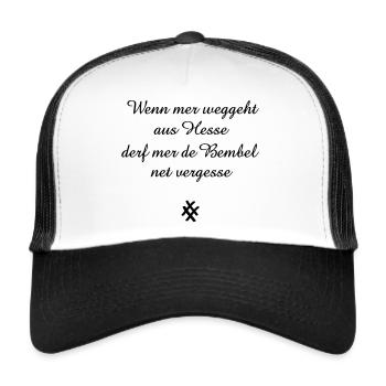 When you leave Hesse - Trucker Cap - white/black - Front