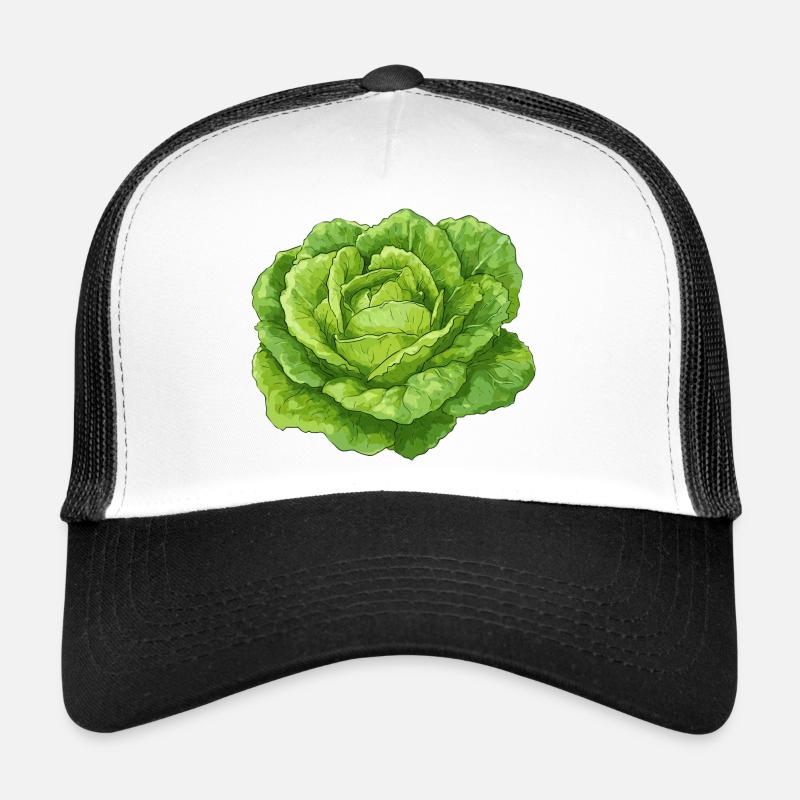 Salat - Trucker Cap - Weiß/Schwarz