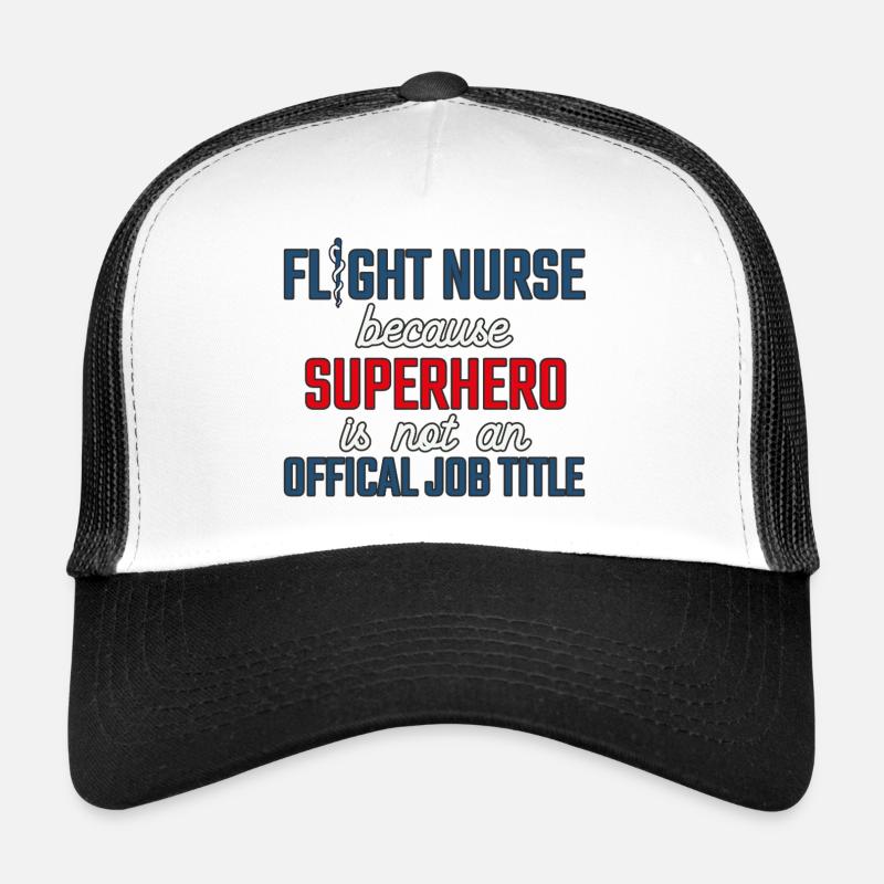 Flight Nurse Superhero Luftrettung Trucker Cap