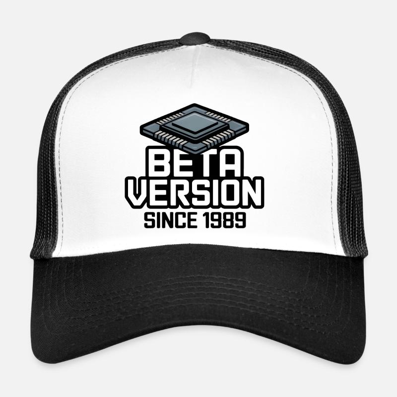 Futuristic Computer Chip Analog Printing Trucker Cap