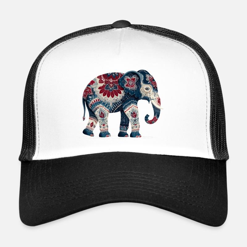 Indigoblauer Elefant Trucker Cap