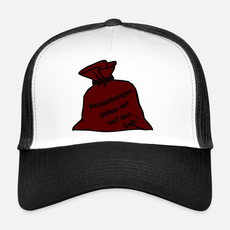 Verpackungen - Trucker Cap - Weiß/Schwarz