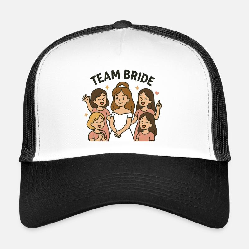 Team Bride – Bachelor Party Bride & Girlfriends T-Shirt Trucker Cap