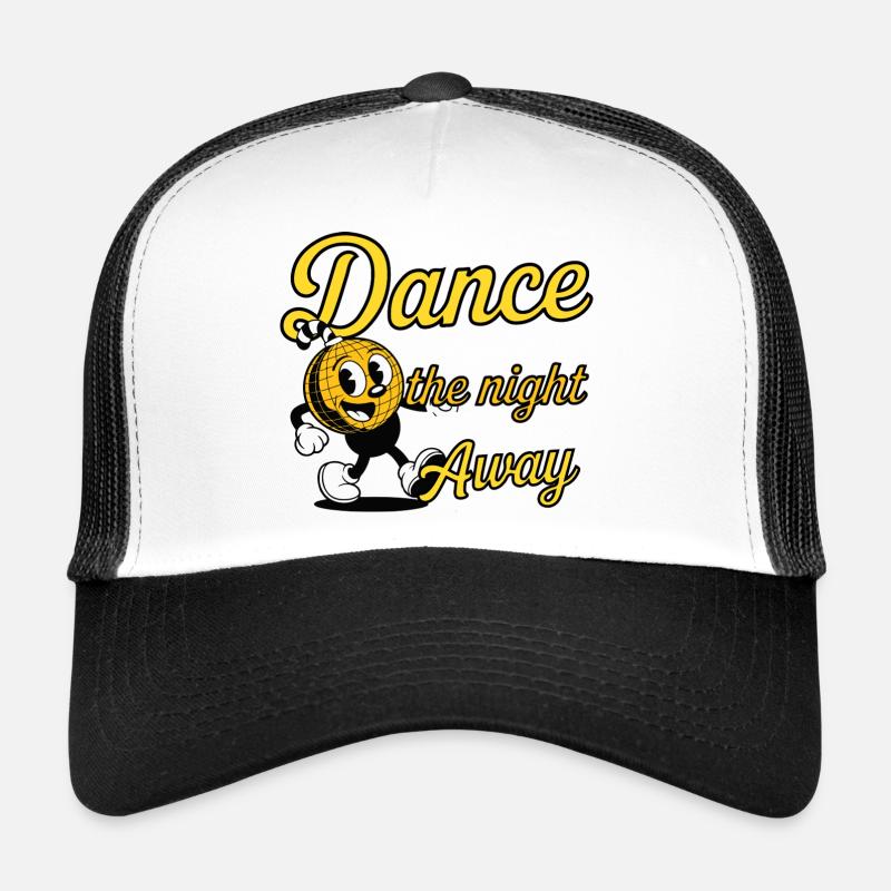 Dance Night Disco Cartoon Design Trucker Cap