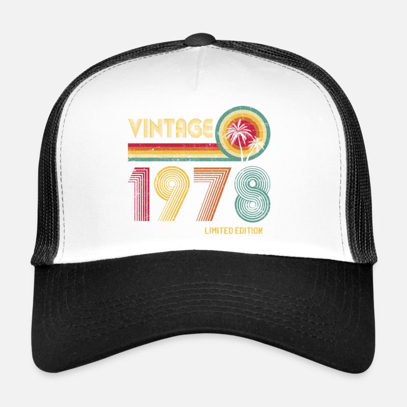 Millésime 1978 Sunburst Rétro Casquette trucker 
