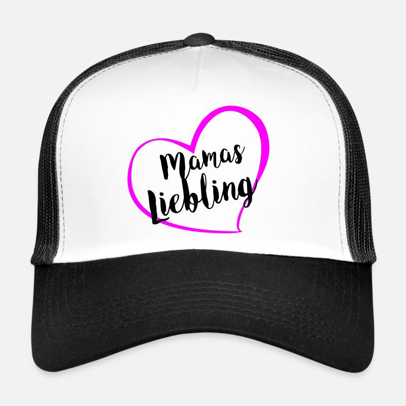 mamas_liebling - Casquette trucker  - blanc/noir