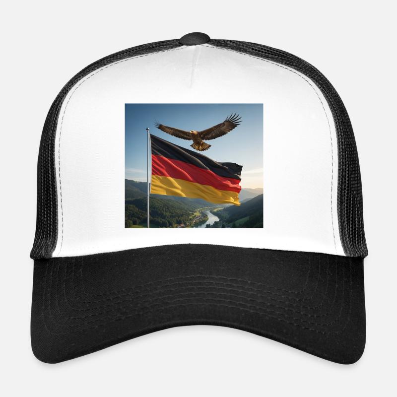 Adler über der deutschen Flagge Trucker Cap