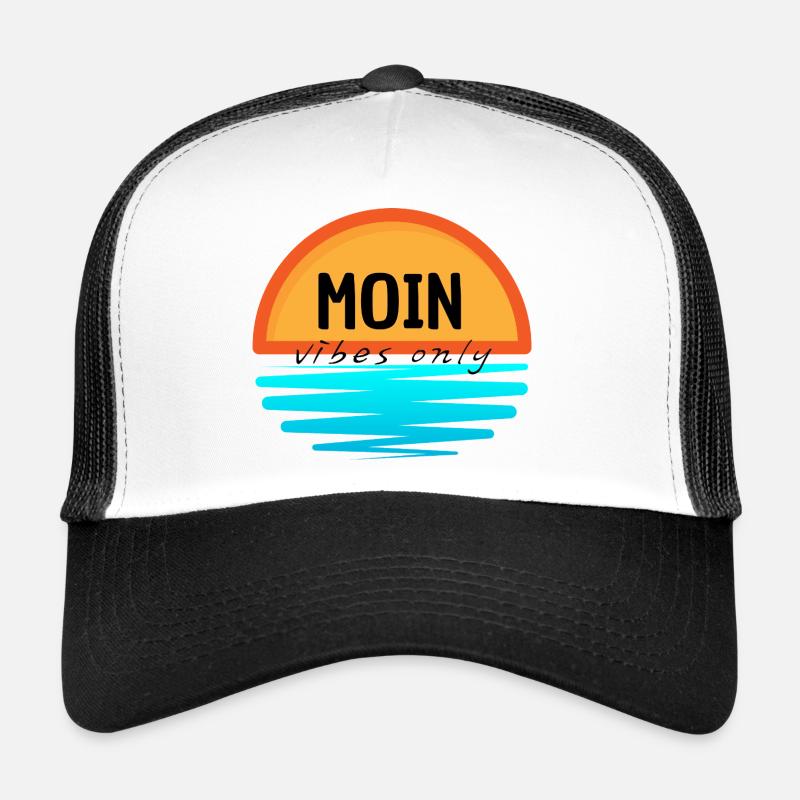 Moin Mer du Nord Sunrise Design Casquette trucker 