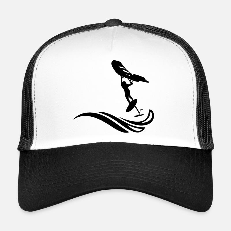 Wingfoiler sur la vague Casquette trucker 