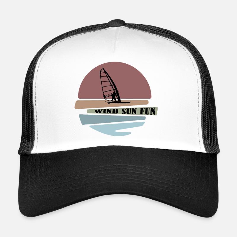 Windsurf coucher de soleil Fun Design Casquette trucker 