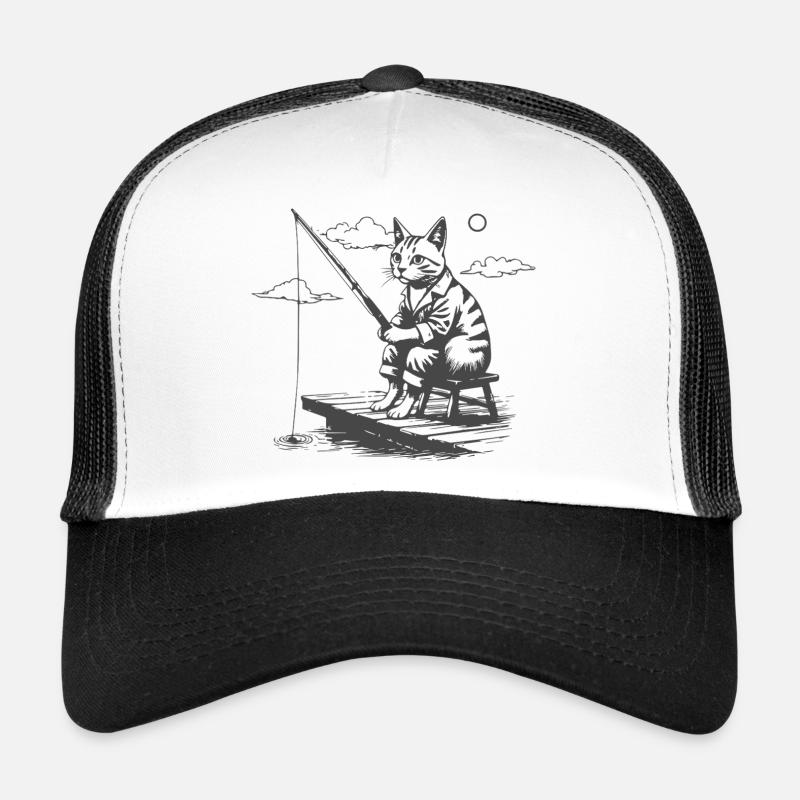 Nächtlicher Katzenangler Trucker Cap