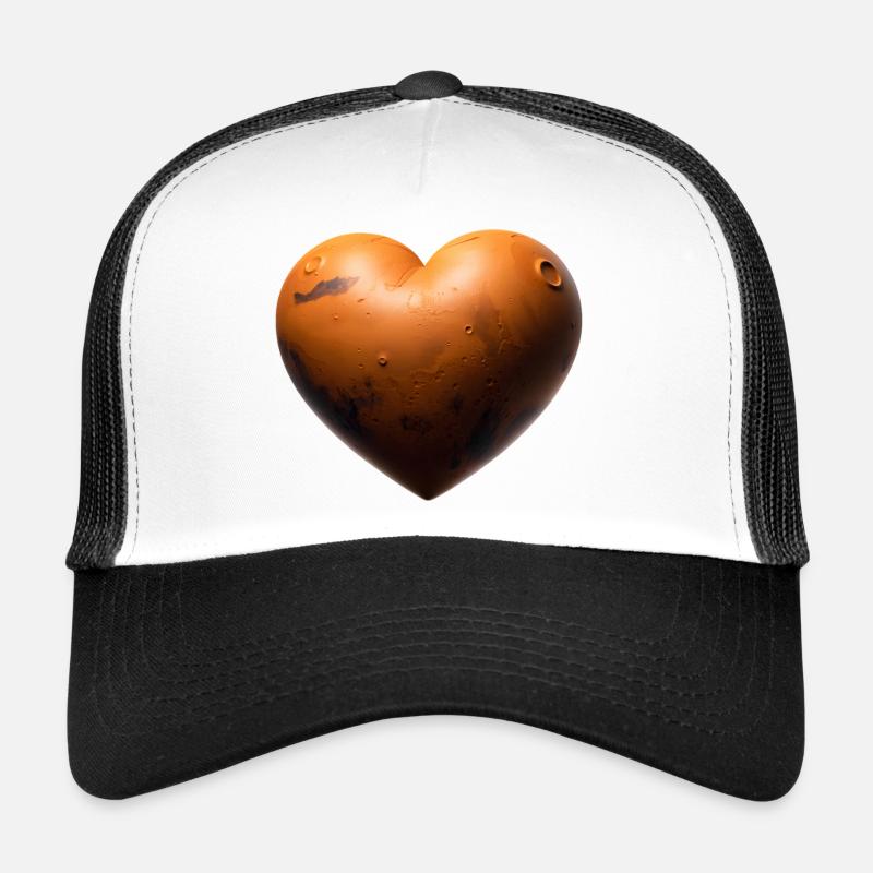 MARS LOVER - peace & love Casquette trucker 