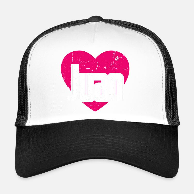 I Love Ivan Pink Heart I Love Ivan Trucker Cap