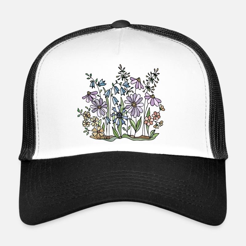 Fleur Casquette trucker 