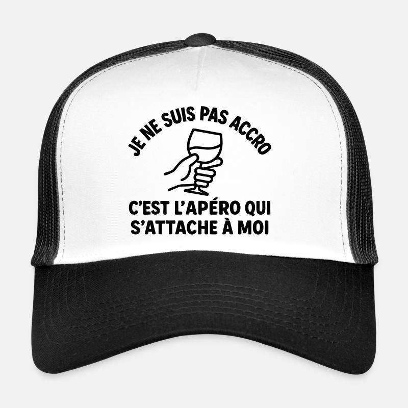 Ich bin nicht süchtig, es ist der humorvolle Aperitif Trucker Cap