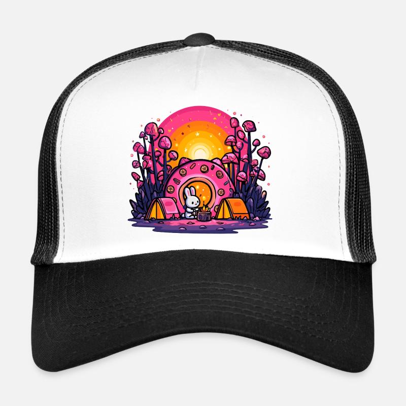 Camp du Coucher du Soleil des Lapins Casquette trucker 