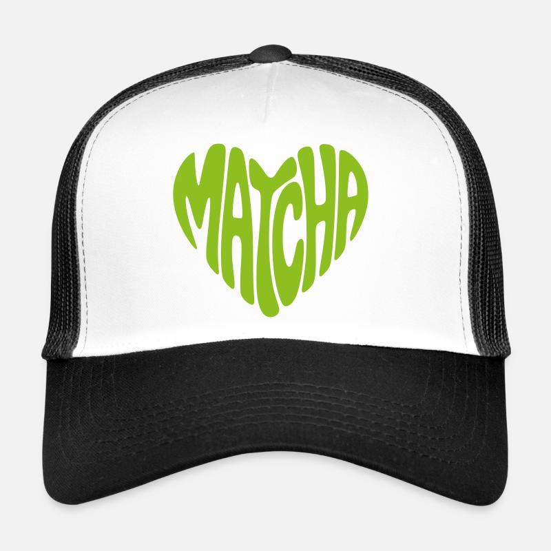 Matcha Heart Shape Trucker Cap