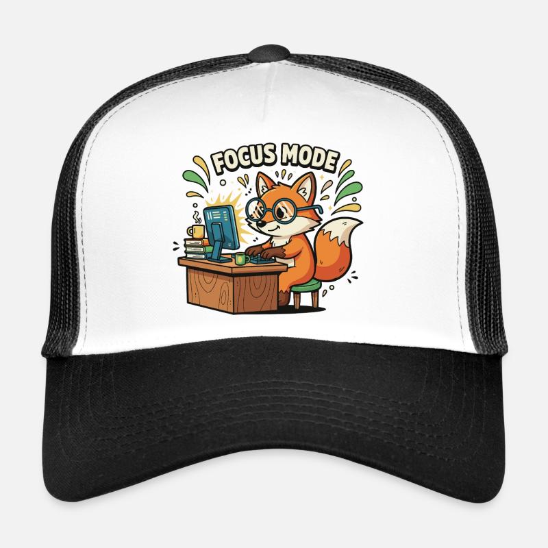 Mode Focus Fox sur l’ordinateur Casquette trucker 