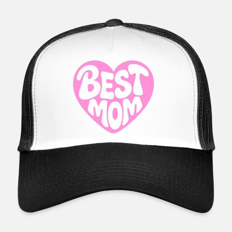 Meilleur design de cœur de maman Casquette trucker 