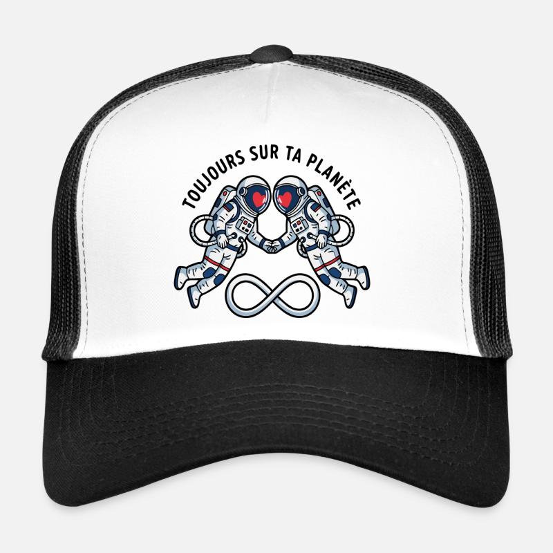 Cosmic Lovers: Astronaut Hearts Casquette trucker 