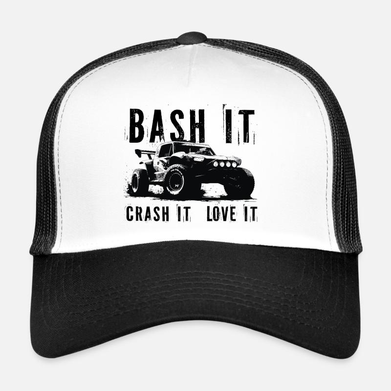 Buggy RC Rally en noir et blanc Casquette trucker 