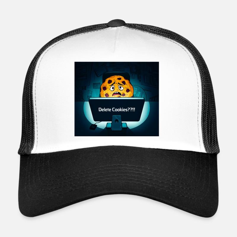 Cookie timide à l’ordinateur Casquette trucker 