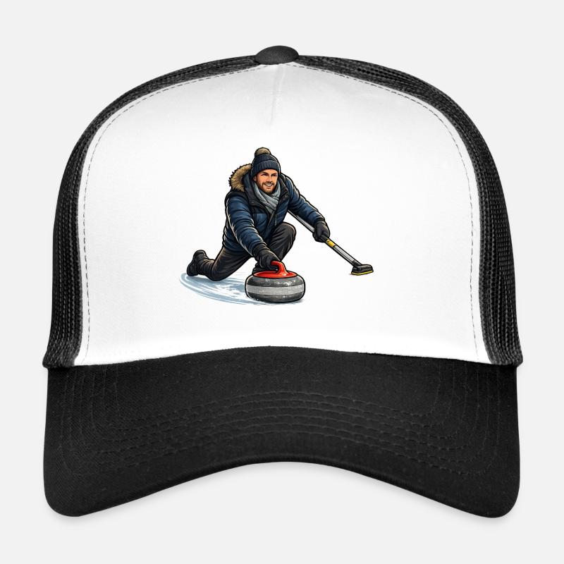 Curlingheld im Eiswind Trucker Cap