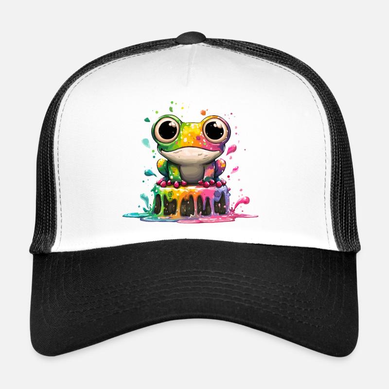 Rainbow Frog Kitchen Magic Trucker Cap