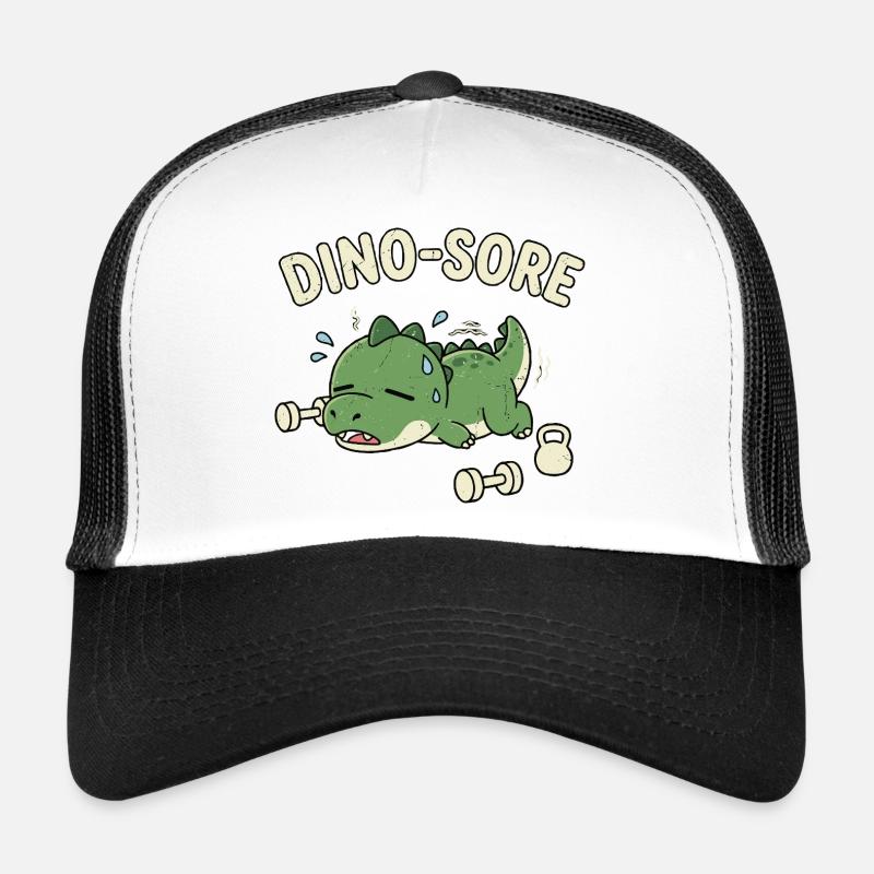 Dino-Sore Cute Gym Workout Sore Dinosaur Trucker Cap