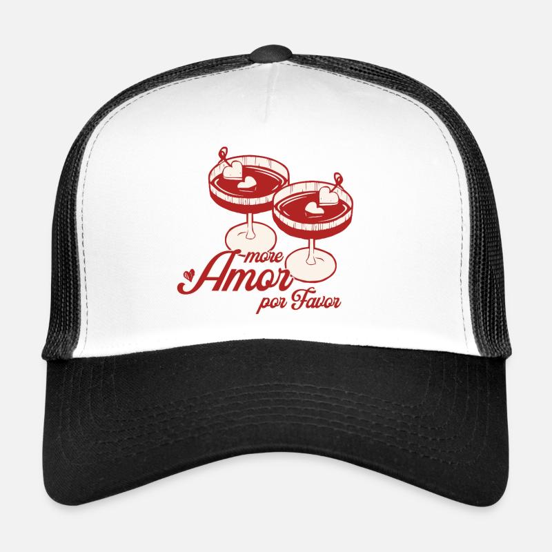 Heart-Martini-Design Trucker Cap