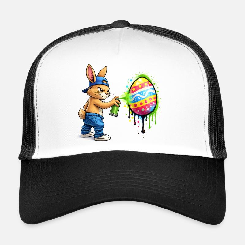 Graffiti Hase mit Osterei Trucker Cap