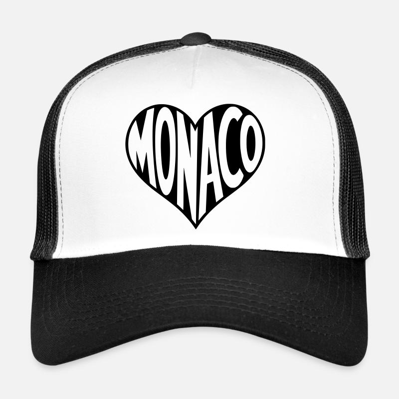 Monaco in the heart - Trucker Cap - white/black