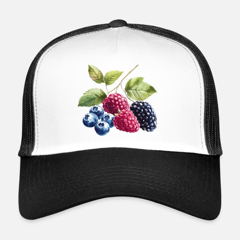 Wild berries Berries Blueberry Raspberry Blackberry Trucker Cap