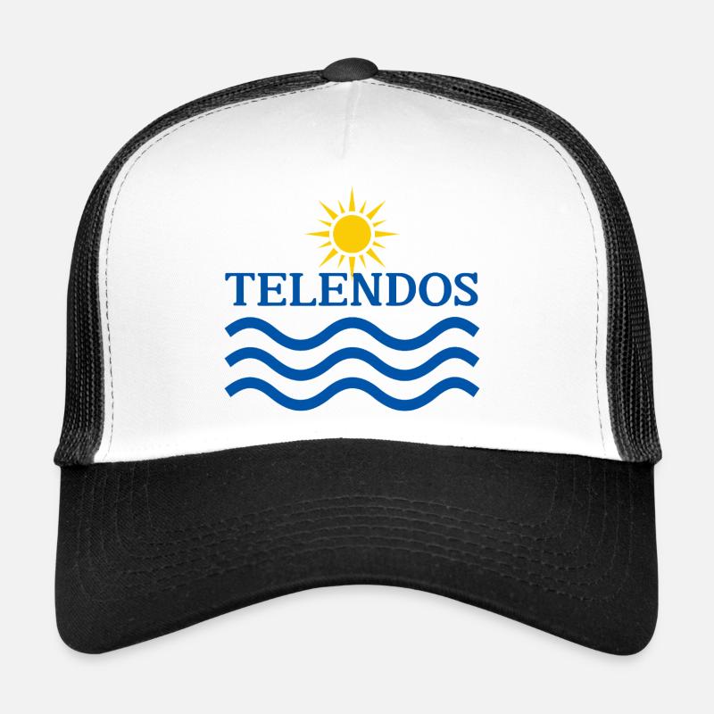 Ondes de soleil de l’île Telendos Casquette trucker 