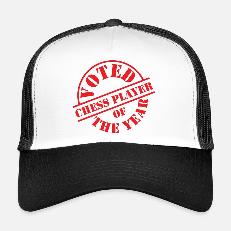Joueur d'Échecs de l'Année Stamp Casquette trucker 