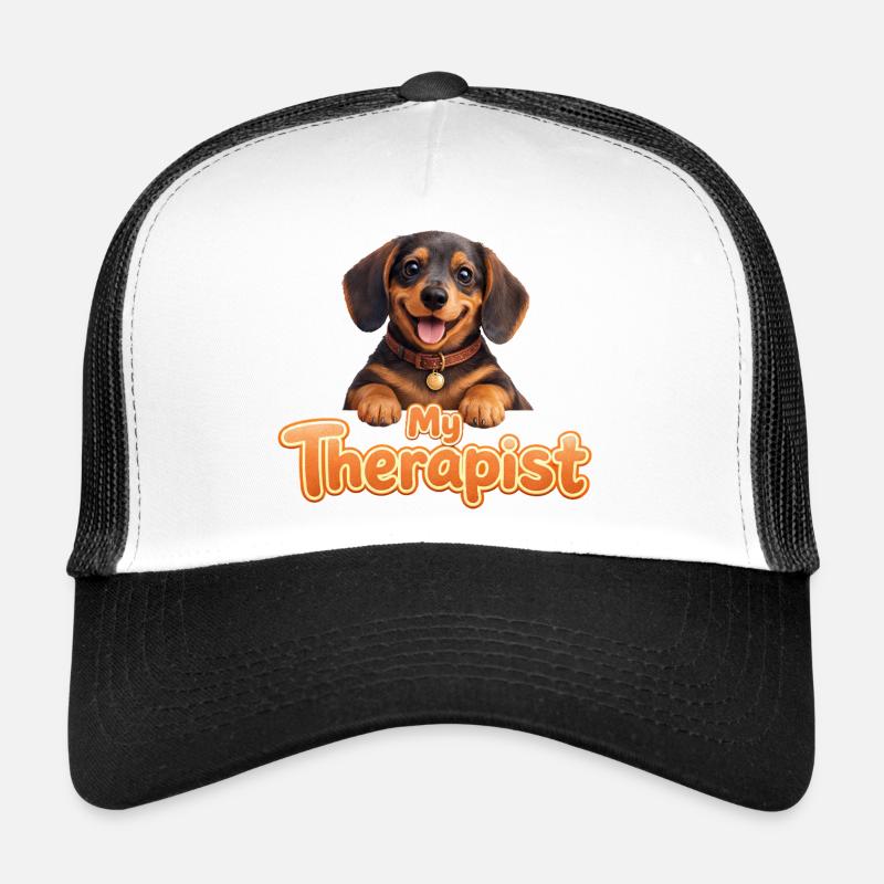 Teckel, mon thérapeute Casquette trucker 